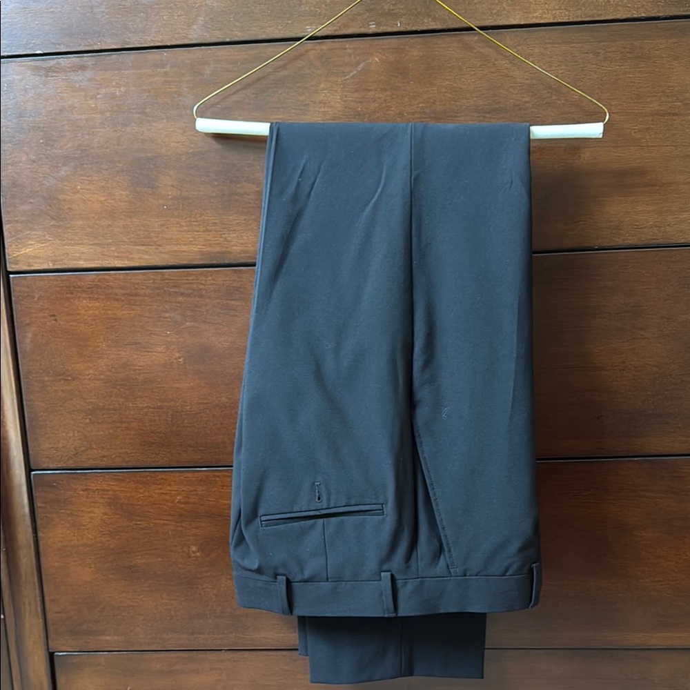 Black Dress Pants with Smooth Finish